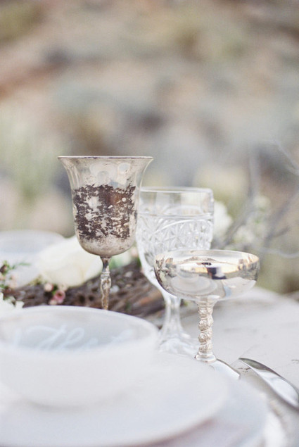 Silver glassware