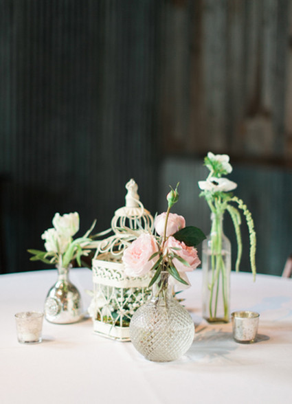 Chic blush table decor Inspiration