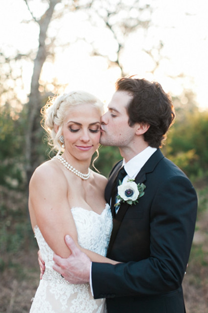 Outdoor wedding portrait