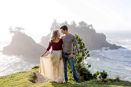 Coastal engagement photo