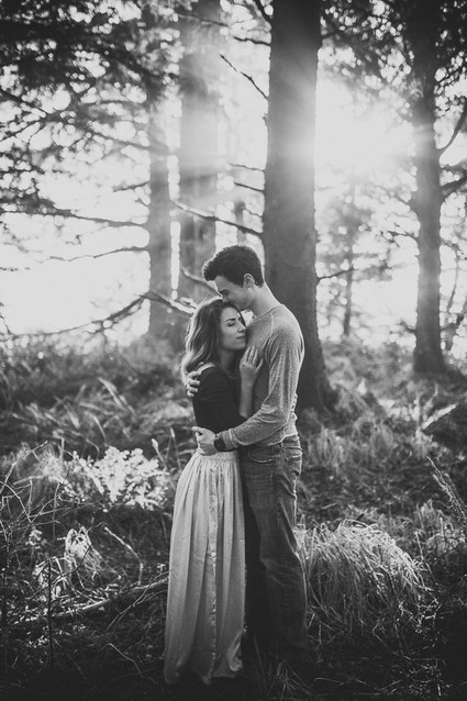 Oregon forest engagement photo