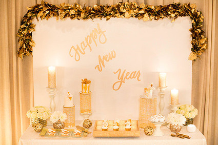 New Years dessert table