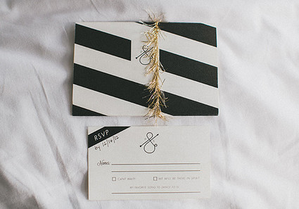 White and black invitation