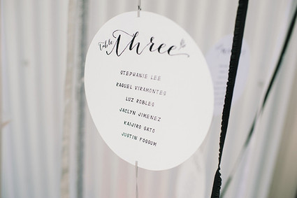 Geometric escort cards