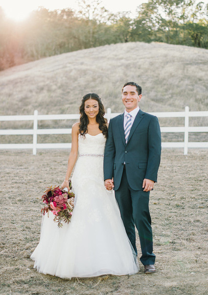 Ranch wedding portrait