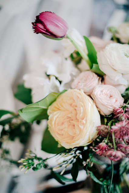 White and pink bridal bouquet