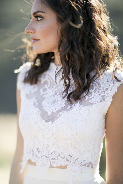 Two-piece wedding dress
