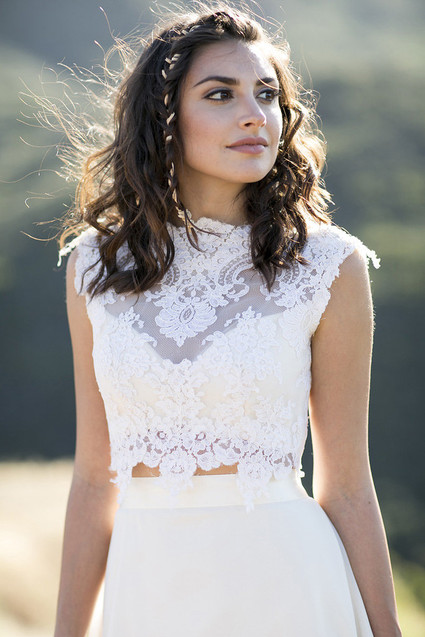 Two-piece wedding dress