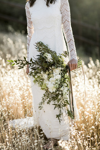 White bridal bouquet