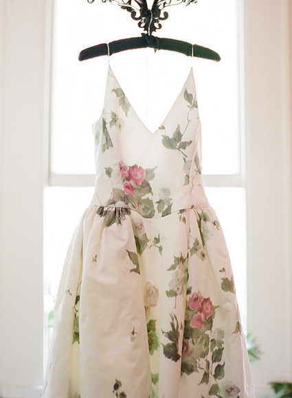 Floral reception dress