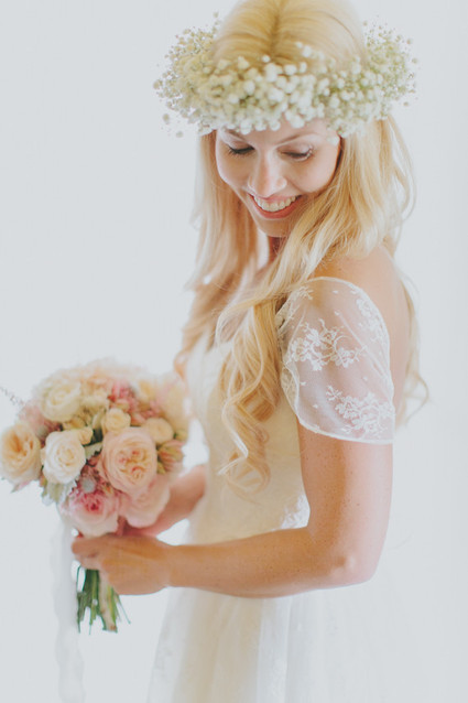 Babies breath floral crown