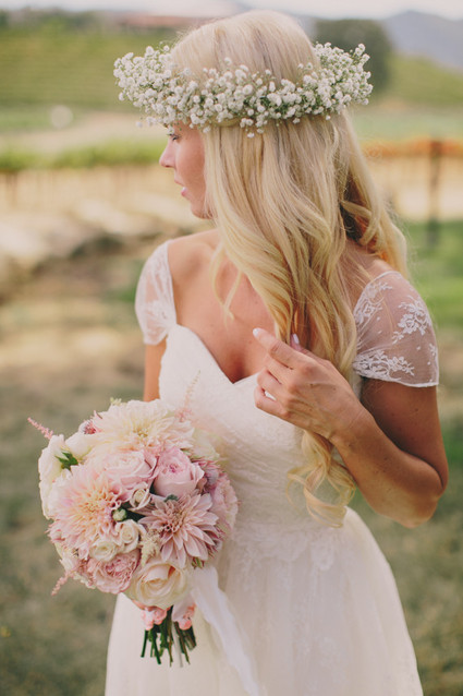 Babies breath floral crown
