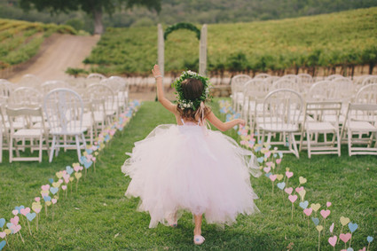 HammerSky Vineyards wedding flower girl