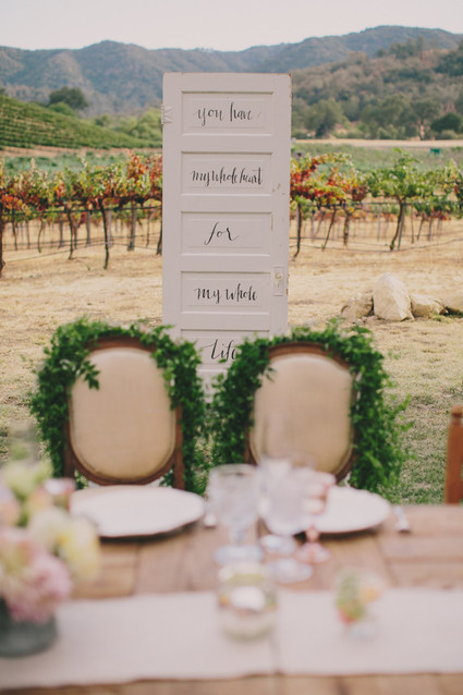 HammerSky Vineyards wedding Inspiration