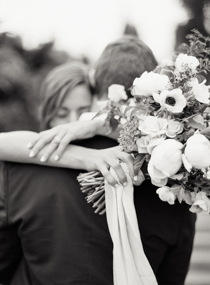 Intimate blue & metallic wedding inspiration