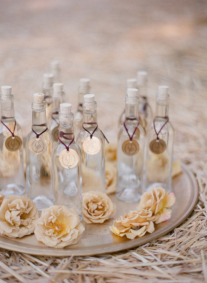 Gold wedding favors