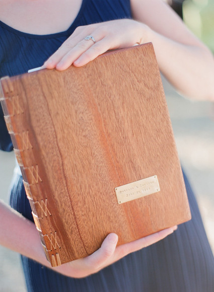 Wood guestbook