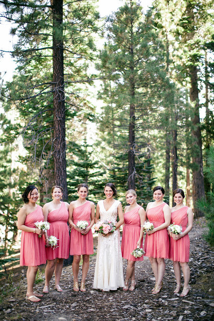 Outdoor bridal party