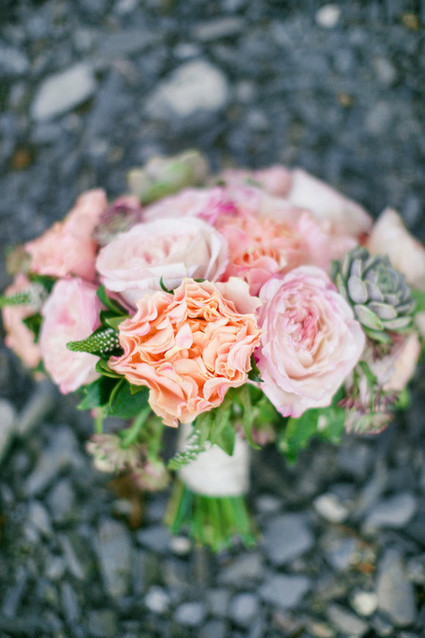Pink and peach bouquet