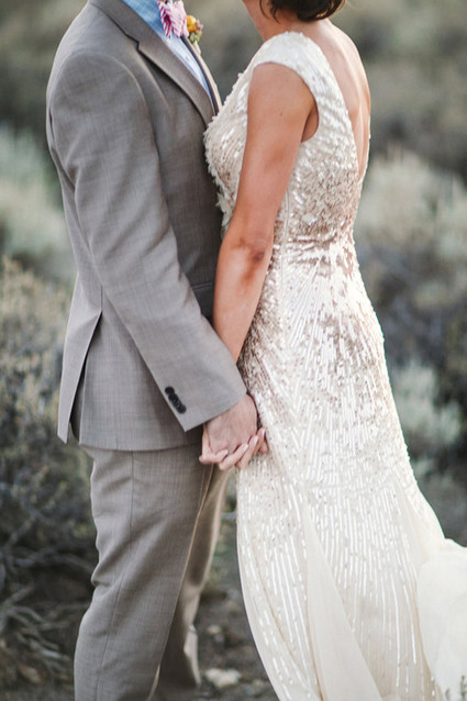 Outdoor wedding portrait