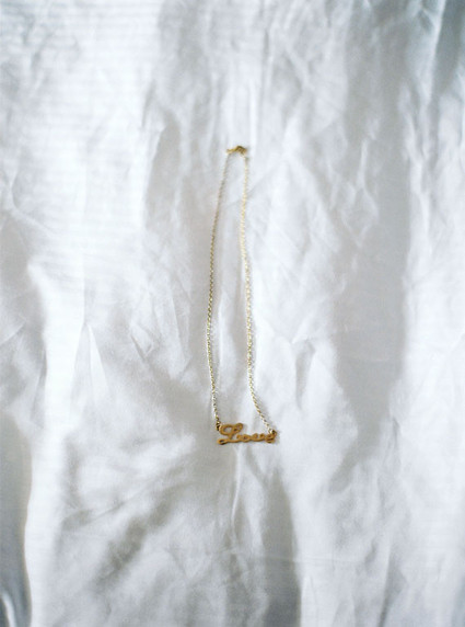 Bride's wedding necklace