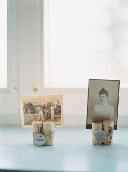 Vintage photo escort cards