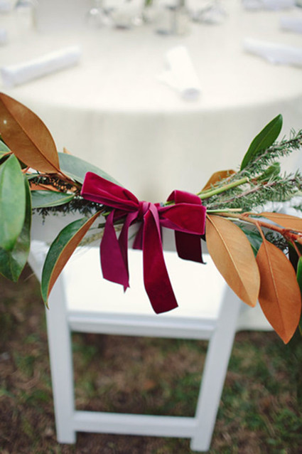 Garden themed chair decor