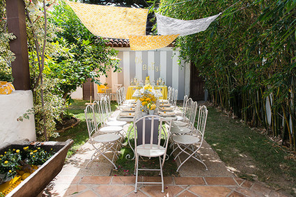 Yellow Backyard Baby Shower Inspiration