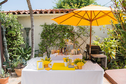 Yellow Backyard Baby Shower Inspiration