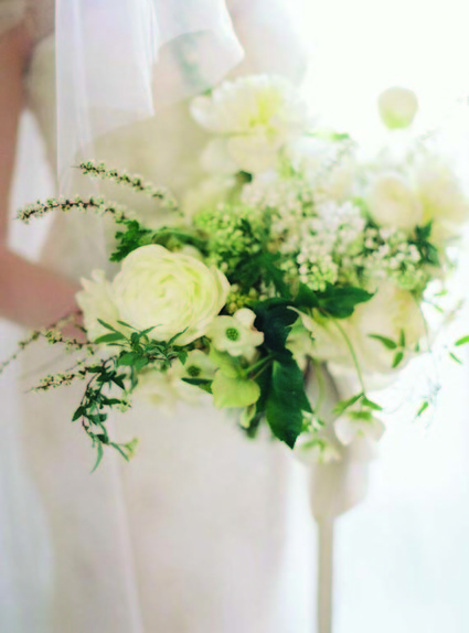 White bridal bouquet