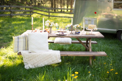Outdoor brunch picnic