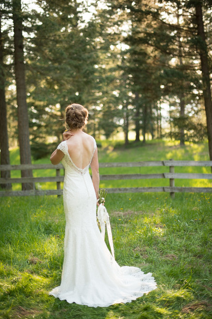 Lace wedding dress