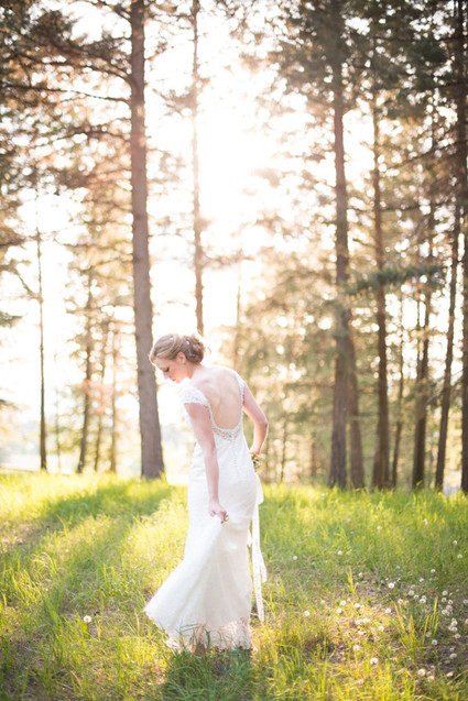 Outdoor bridal portrait