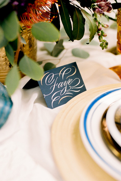 Place card calligraphy
