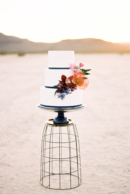 Tropical floral cake