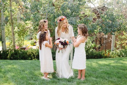 Flower girl portrait