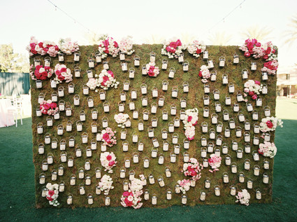 Floral escort card display Inspiration