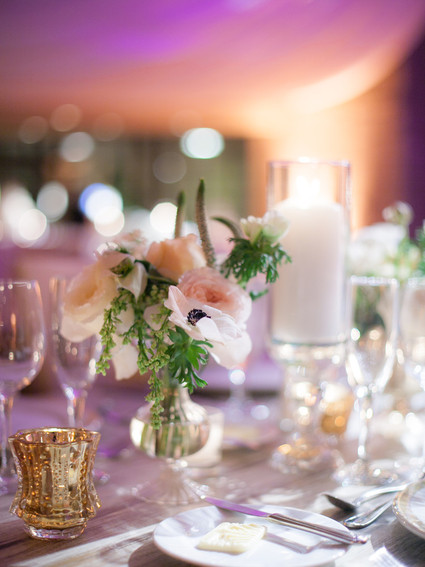 Floral wedding tablescape