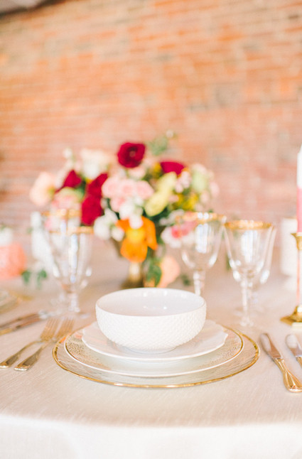Springtime tablescape