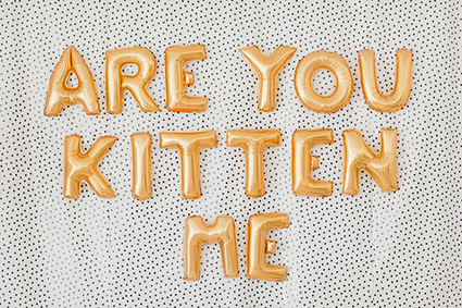 Gold balloon sign Inspiration