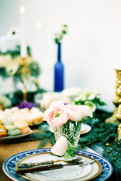 Royal Blue British Baby Shower Inspiration