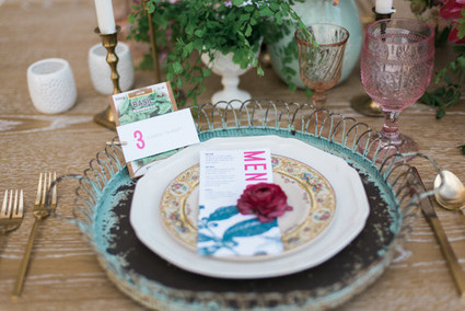 Organic place setting Inspiration