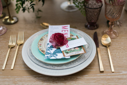 Organic place setting Inspiration