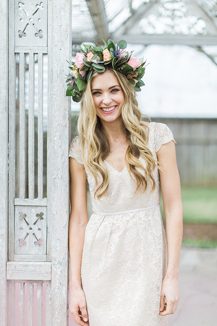 Bridal flower crown