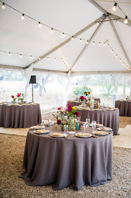 Modern geometric wedding reception