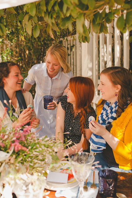 Yellow and blue bridal shower