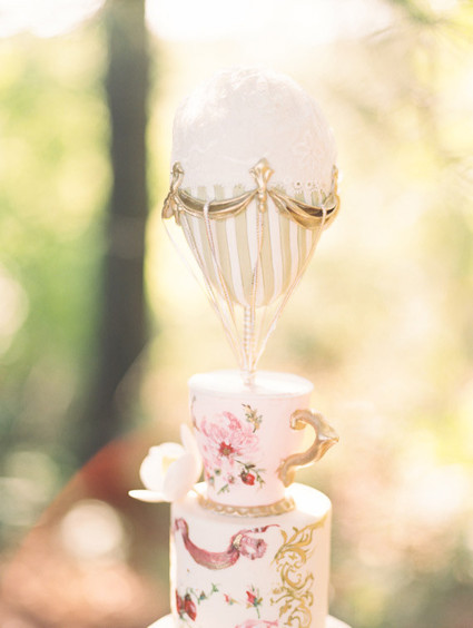 Strawberry inspired cake topper