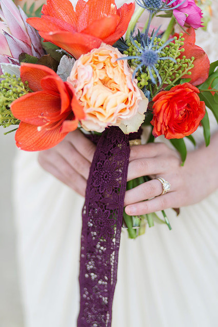 Colorful Spanish inspired bouquet