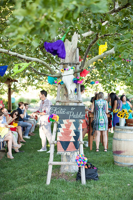 Cinco de Mayo rehearsal dinner signage decor