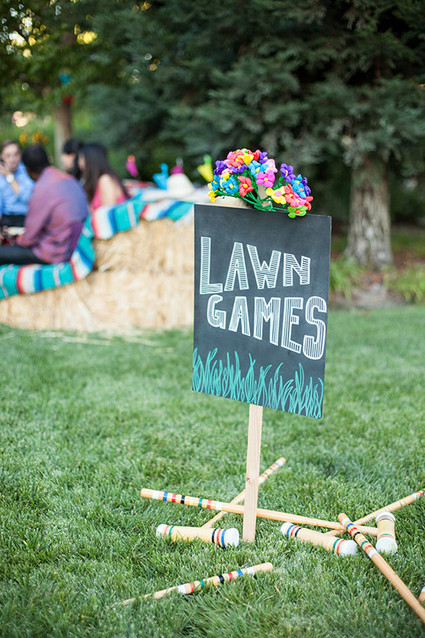 Cinco de Mayo rehearsal dinner lawn games Inspiration